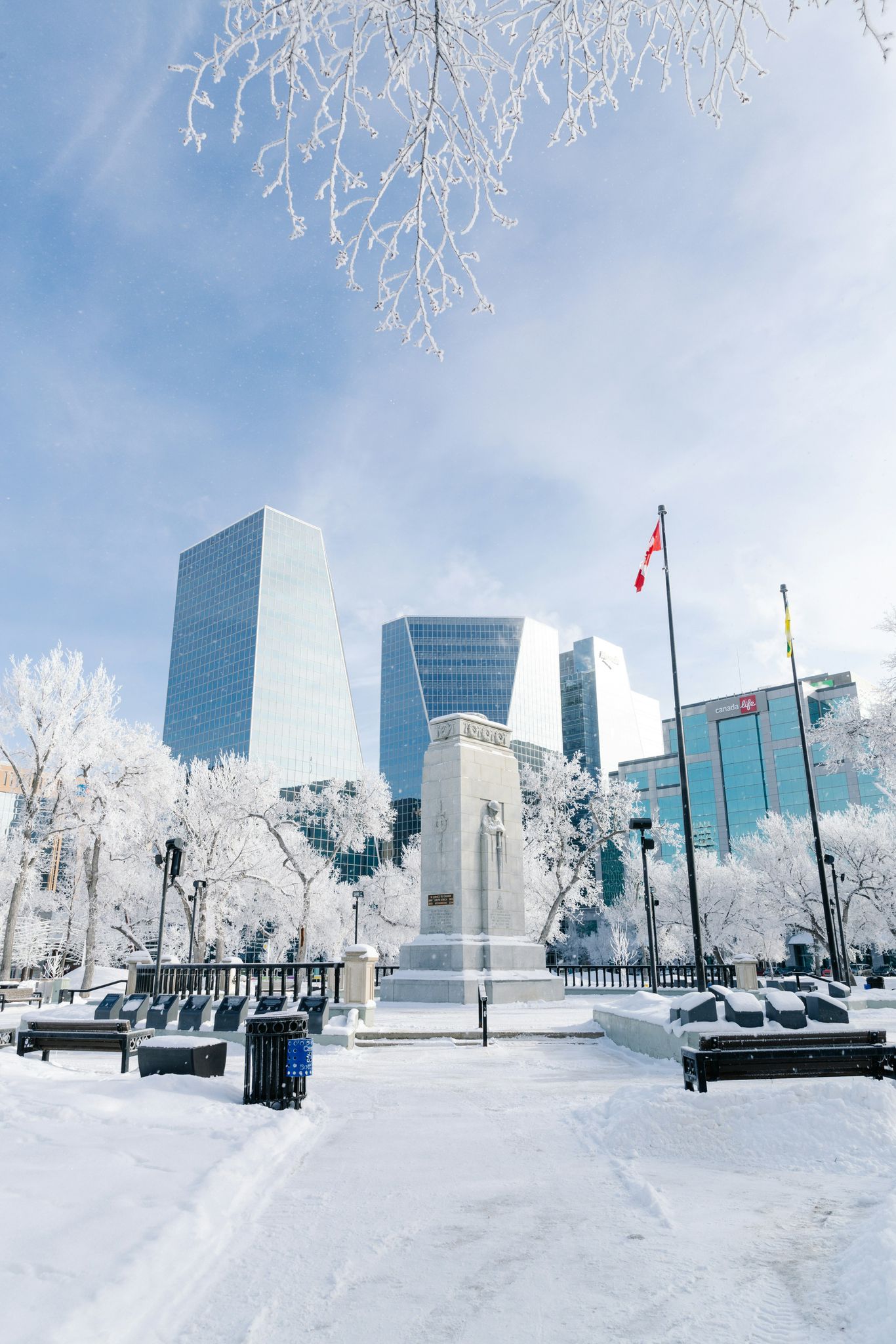 Downtown Regina in winter